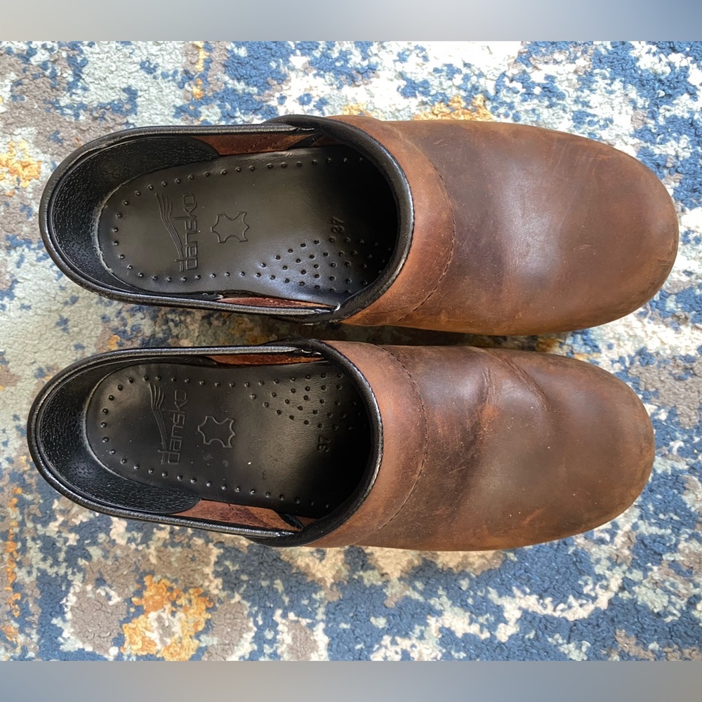 Dansko Brown Leather Mules